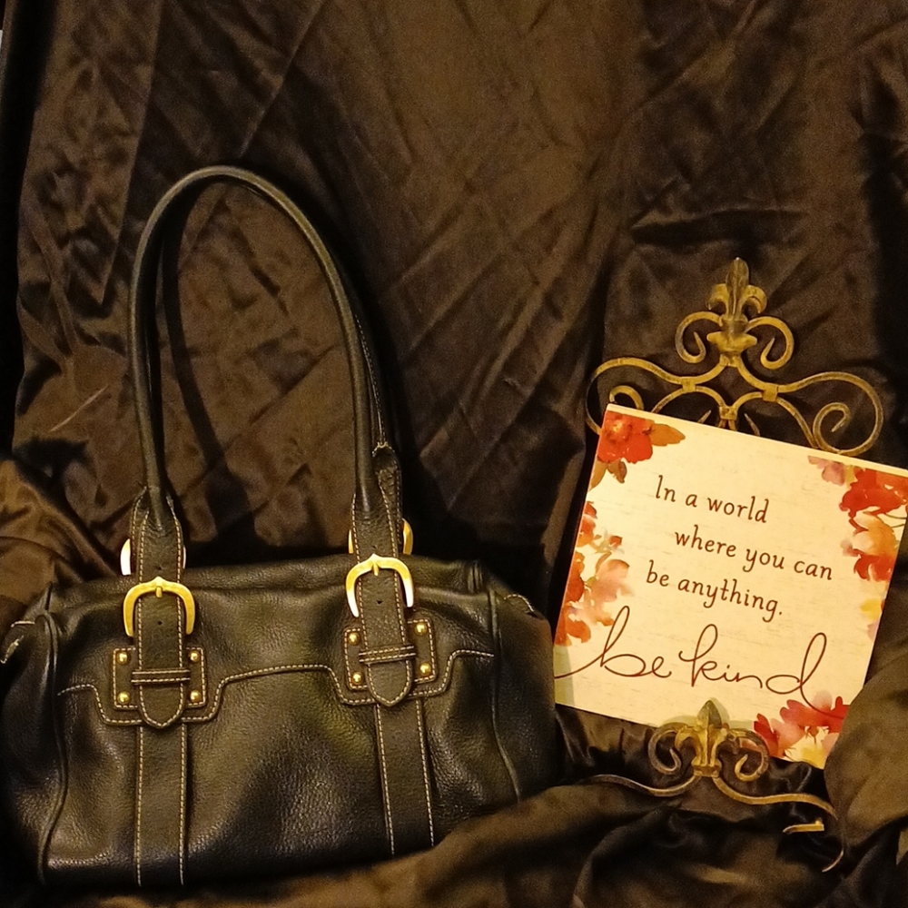 Dooney & Bourke "ALTO" ~ black pebbled leather HTF